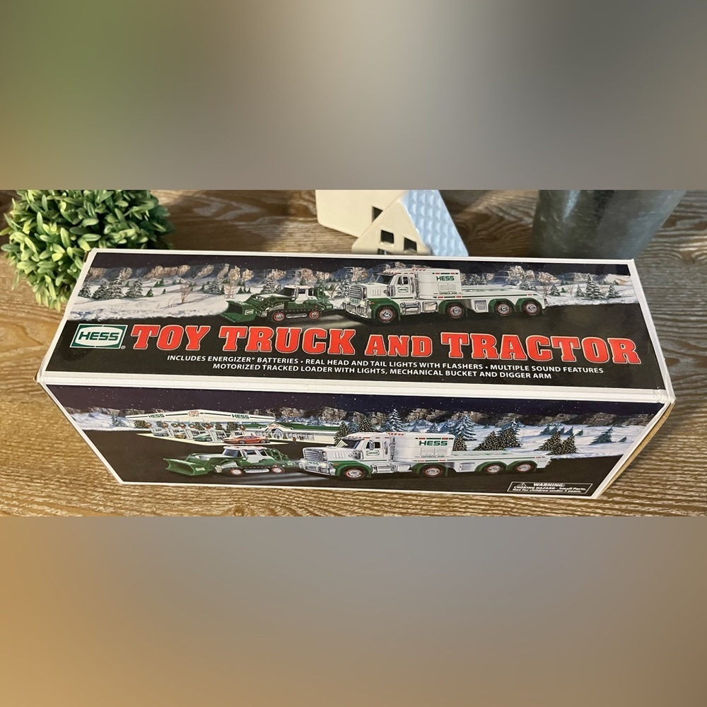 2013 Hess Toy Truck and Tractor collectible set.